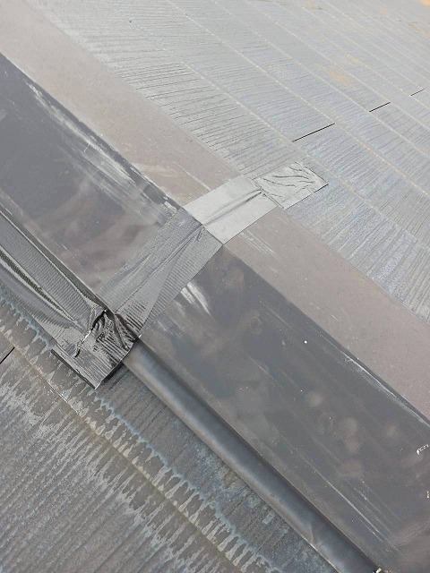 悪質な板金工事跡